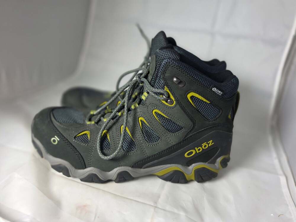Oboz Men's Sawtooth II Mid B-DRY Waterproof Hiking Boots, Dark Shadow/Woodbine G